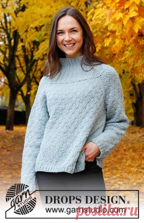 Свитер Glacier Walk
Размеры: XS - S - M - L - XL - XXL
Понадобится:
Пряжа DROPS NEPAL (65% альпака, 35% шерсть, 75м/50г)
500-550-650-700-750-850 г, цвет 7120, light grey blue
Спицы:
Круговые спицы DROPS размер 5.5 мм, длина лески 40 см и 60-60-60-80-80-80 см, для узора.
Круговые спицы DROPS размер 4.5 мм, длина лески 40 см и 60-60-60-80-80-80 см, для резинки.
Чулочные спицы DROPS размер 4,5 и 5,5 мм.
Для вязания по кругу может быть использован способ MAGIC LOOP, в этом ...