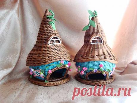 Чайный домик из газетных трубочек. Мастер класс | oblacco