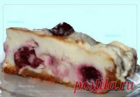 Творожный пирог с вишней | Рецепты вкусно