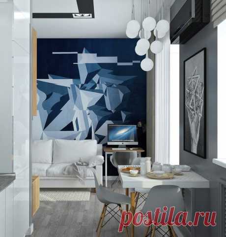 На 38 квадратах архитекторы Антон и Денис Юровы разместили кухню, гостиную и спальню с просторной гардеробной. А еще уличное граффити и много других интересных вещей »>