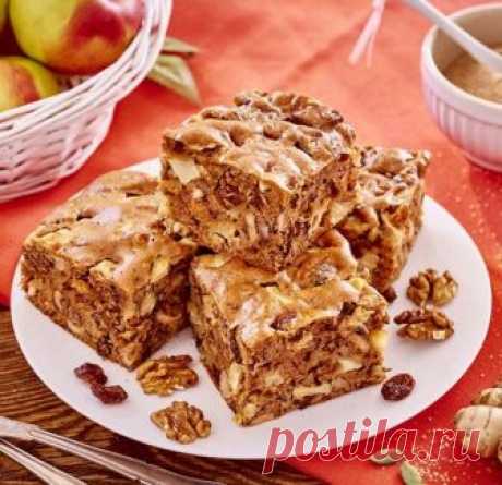 Быстрый пирог Белочка с яблоками, орехами и изюмом | просто здорово! | Яндекс Дзен