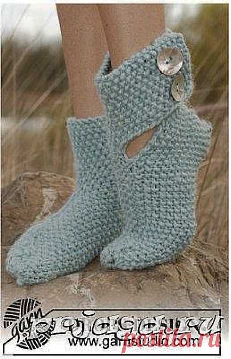 Очень простые следки на двух спицах