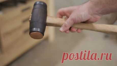 Киянка с кожаным ударником своими руками