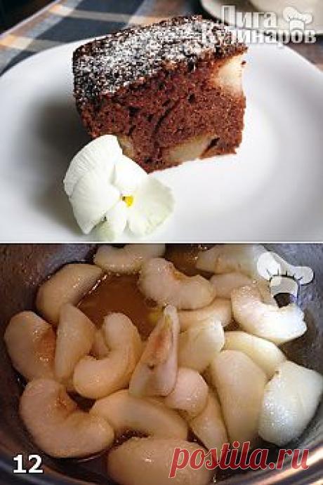 Шоколадный манник с карамельными яблоками — рецепт пошаговый от Лиги Кулинаров