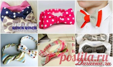 Галстук - бабочка своими руками для мальчика. Выкройки и шесть мастер-классов по шитью