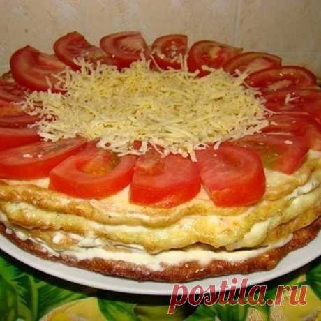 ЗАКУСОЧНЫЙ ТОРТ ИЗ КАБАЧКОВ