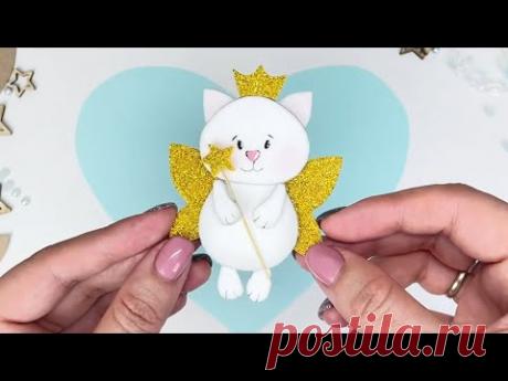 Из фоамирана можно делать не только цветы и листья)) Превращаю фоамиран в милую кошечку-феечку 🥰DIY