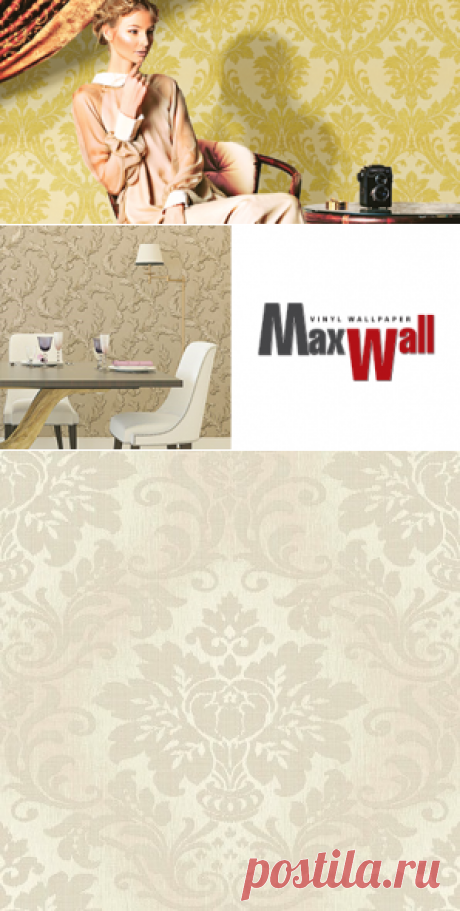 107909 (GD) Бельгия (EX) / Textile Damask (1,06*10м обои винил флиз)