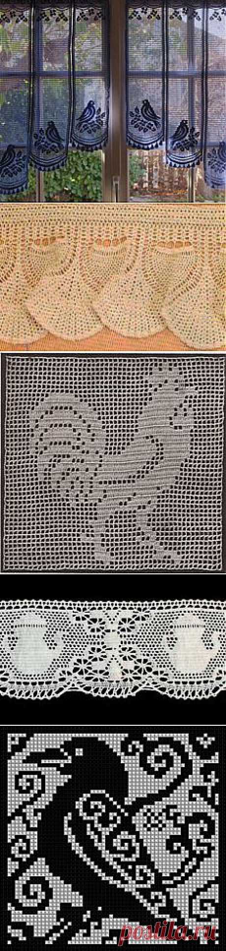 Provence Blue Lace Cafe Curtains, French Lace Valance, Lace Curtains,…