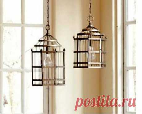 40 окрыляющих ФОТО-идей использования птичьих клеток в интерьере— iHouzz.ru