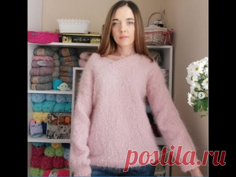 МК Пуловер из пряжи Drops Melodi