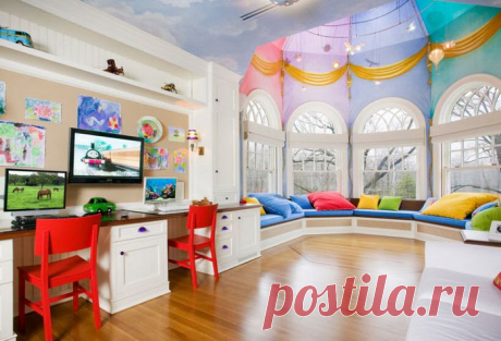 (+•) тема - Красивый потолок в детской | МОЯ КВАРТИРА