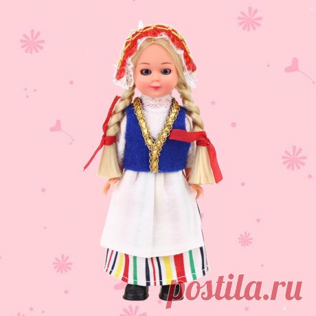 Детский Подарок Куклы Мини Кукла Финляндии Ен Девушку Этническая Одежда 5.5 дюйма Детские Милые Этнические Куклы Ребенка Игрушки для девушки/Мальчики 1001 005 купить на AliExpress