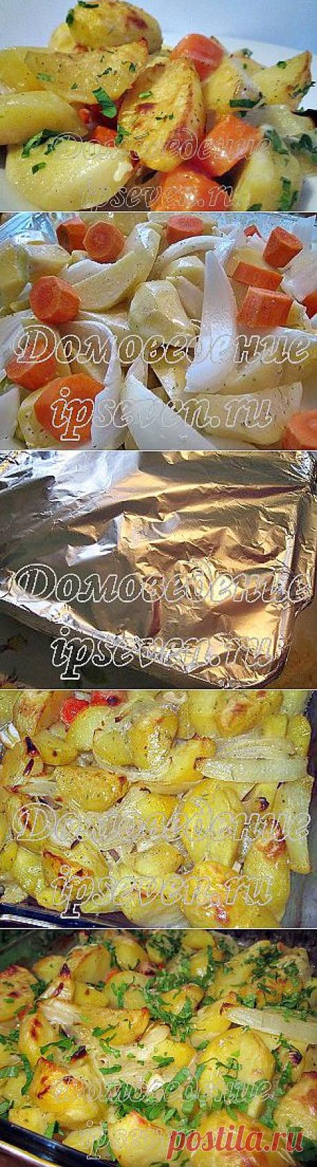 Картофель запеченный под сливочным соусом |