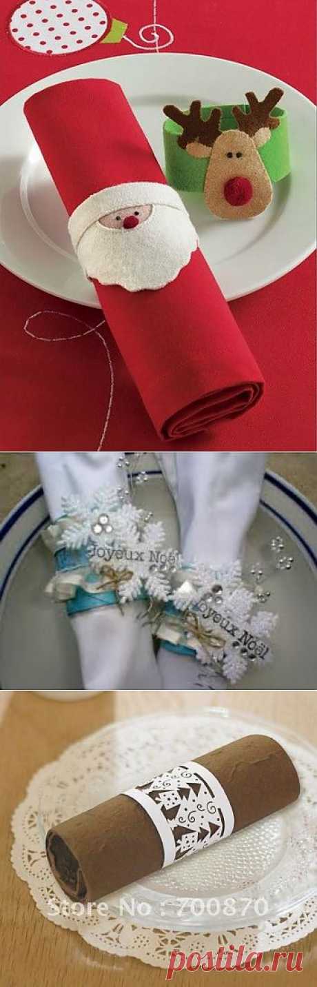 Рождественские кольца для салфеток