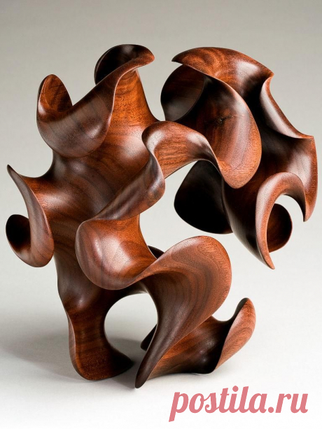 Морф серии, лента работа деревянные скульптуры Гарри Pollitt