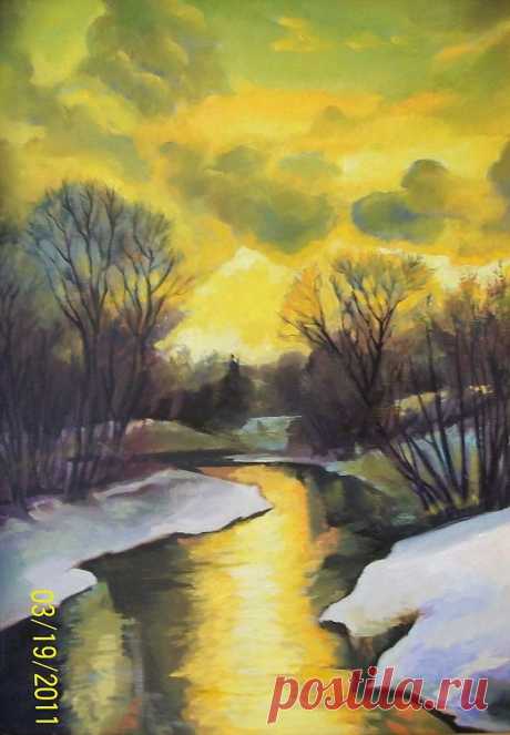 "солнца выжатый лимон" - Изобразительное искусство - Масло, акрил