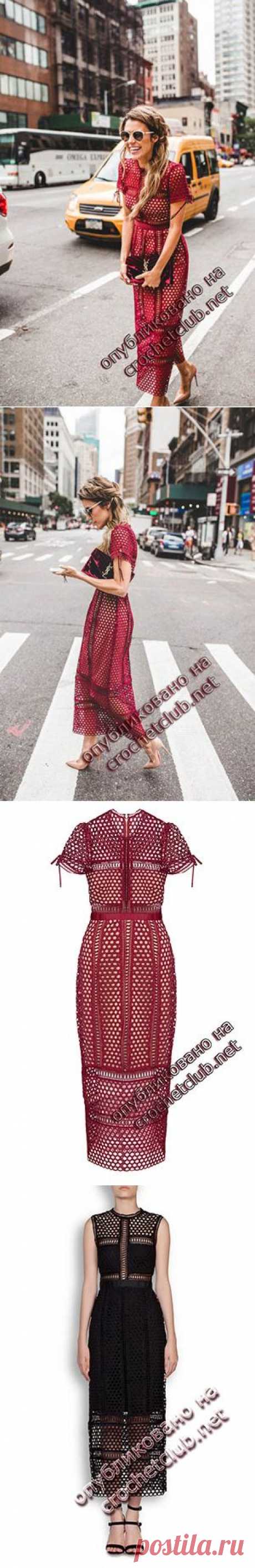 Платье-миди Han Chong - Вязание Крючком. Блог Настика