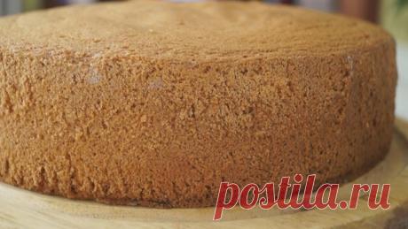 Бисквит который никогда не опадает! Вкус изумительный и совсем не крошится!