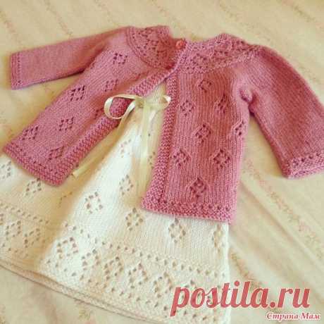 Кофточка на круглой кокетке для девочки возраст 2,5 года (Вязание спицами) – Журнал Вдохновение Рукодельницы