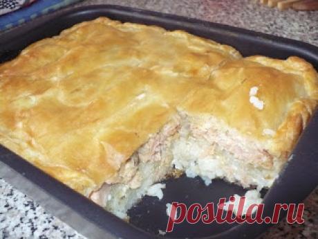 Кулинарный блог!Лучшие рецепты.: Рыбный пирог.Очень вкусный и нежный!