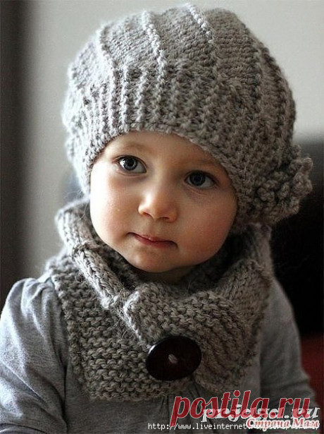 Шапочка и шарфик спицами. / Astro Analytics