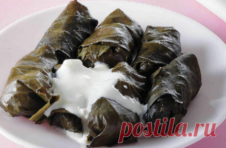 Грузинская кухня. Толма из виноградных листьев
