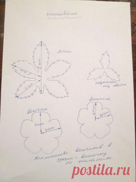 Бутоньерка к платью, цветок из ткани "Шиповник" своими руками. Видео мастер класс. / Прочие виды рукоделия / Цветы из ткани