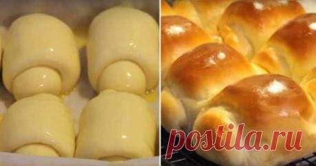 Тесто для булочек «Хоккайдо» увеличивается в 3 раза! Поэтому они такие нереально мягкие. Мудрость японских пекарей поражает. — ХОЗЯЮШКА24