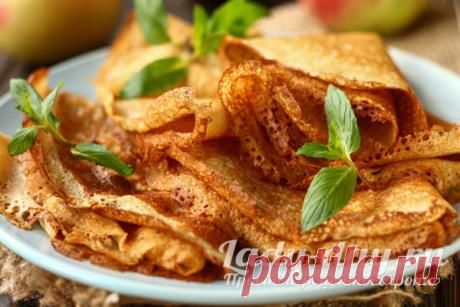 Рецепт блинчиков на кефире: тонкие, с дырочками, вкусные | Простые рецепты с фото