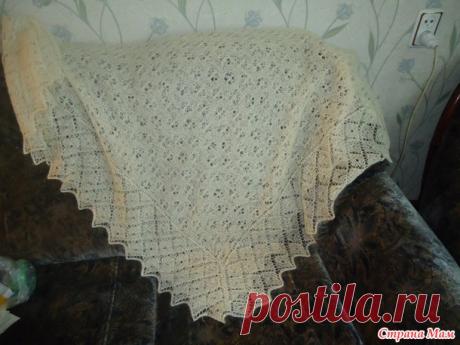 Вяжем оренбургский пуховый платок спицами - Страна Мам