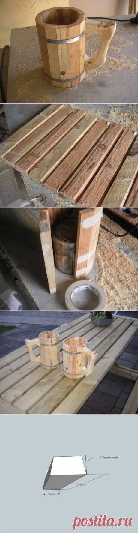 Деревянная пивная кружка своими руками