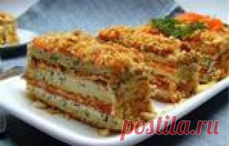 Рыбный торт " Наполеон"