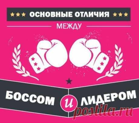 Чем отличается босс от лидера? / Восприятие бизнеса