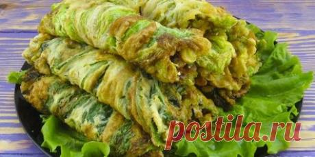 Рулетики из жареной пекинской капусты! Нечто!