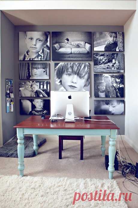 55 идей по размещению семейных фотографий | Дизайн интерьера | Декор своими руками