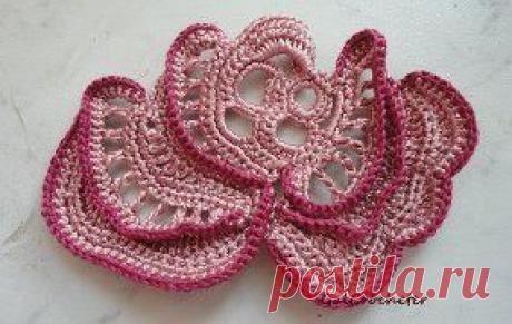 Сады цветут круглый год (МОТИВЫ: схемы, описания цветов, листьев). Информация о нитках и крючке обязательна.