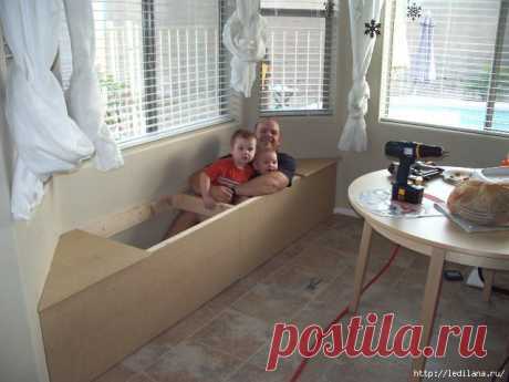 Как самостоятельно изготовить диванчик у окна?.