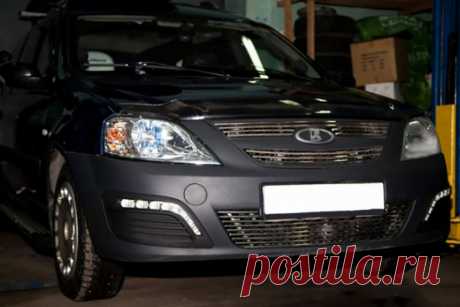 Дневные ходовые огни Lada Largus - выбор и установка своими руками