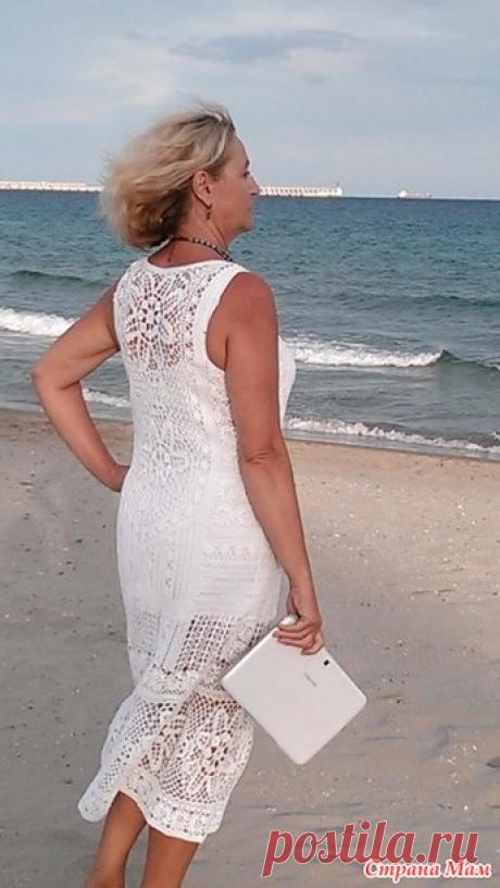 . Платье Маркетри и море - Все в ажуре... (вязание крючком) - Страна Мам