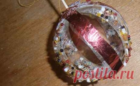 Новогодние игрушки из пластиковых бутылок МК | ДомСтрой