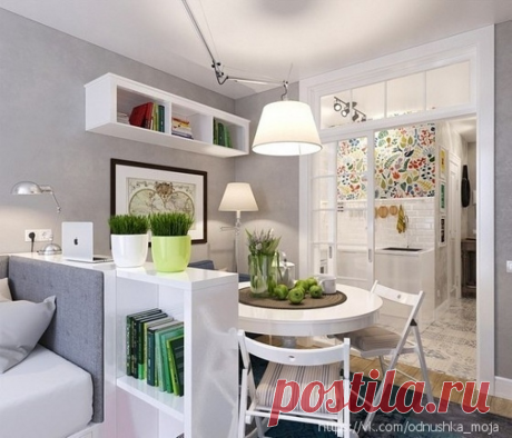 Милота этой квартиры зашкаливает. Дизайн квартиры-студии всего 25 кв. м. Самый уютный и светлый интерьер, что мы видели. | Просто о дизайне | Яндекс Дзен