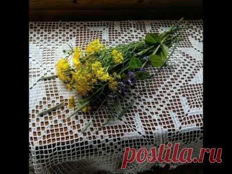 Старинная скатерть. Джутовая пряжа. Недовязы. Хомякоз. Планы:))