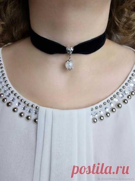 Чокеры из бархата и тесьмы