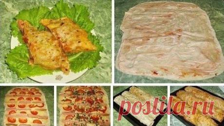 Запеченный лаваш с сытной начинкой полюбился нам. Пол часа и вкусняшка готова. Рецепт — находка.