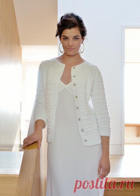 Вязание кардигана Mia, Honey