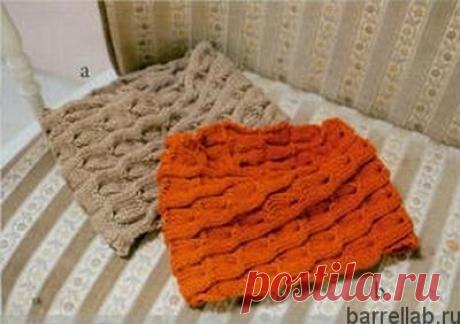 Снуд "смещенная коса" спицами. Снуд женский спицами | Домоводство для всей семьи