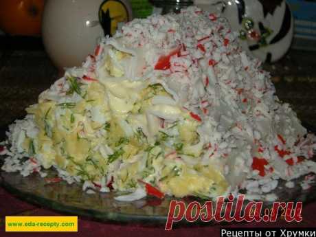 Салат Горка крабовая на Новый год рецепт с фото пошагово - 1000.menu
