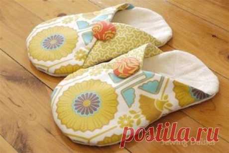Шьем простые и удобные тапочки