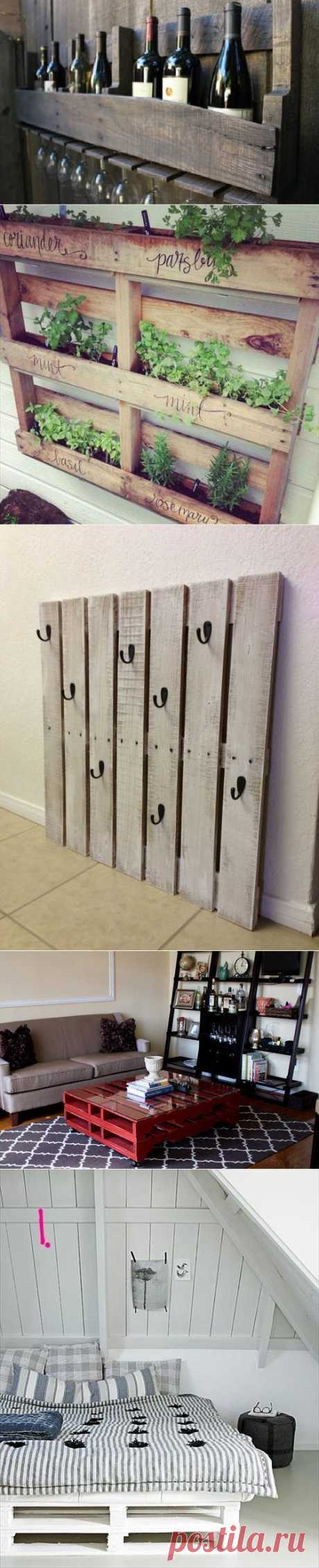 Вторая жизнь деревянных поддонов: 5 DIY-идей для палет